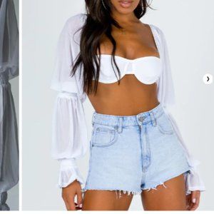 Princess Polly LOLITA TOP WHITE